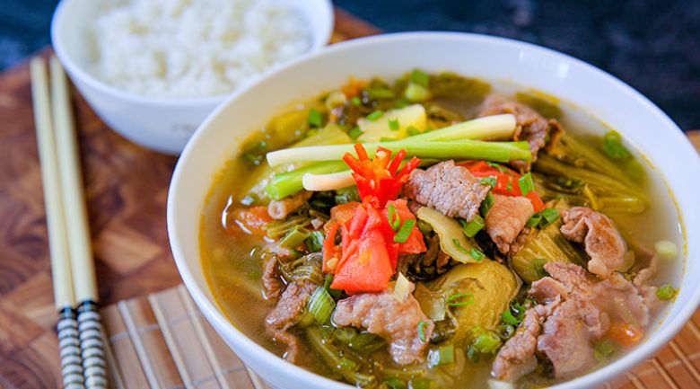Cách nấu canh dưa sườn heo đậm đà, thơm ngon khó cưỡng Canh cải chua thịt heo đậm đà, bổ dưỡng