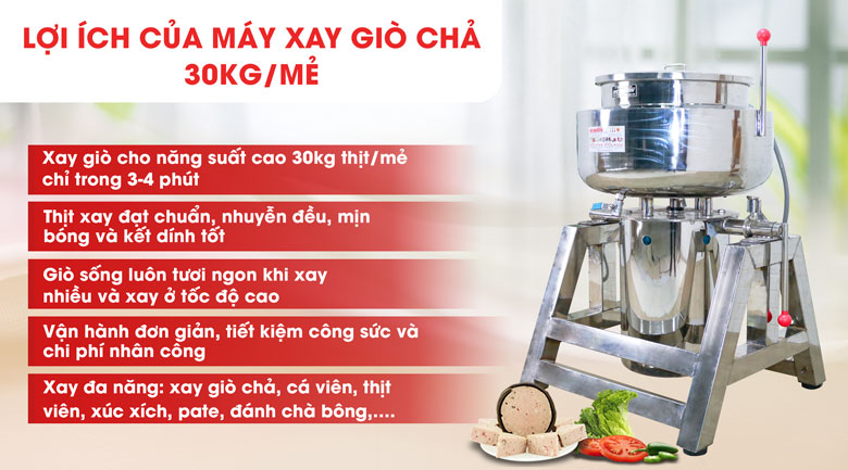 Lợi ích nhận được khi sử dụng máy xay giò chả Lợi ích nhận được khi sử dụng máy xay giò chả