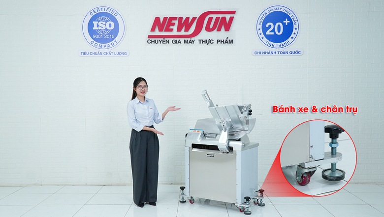 Thực tế máy thái thịt se lạnh tự động SL350B