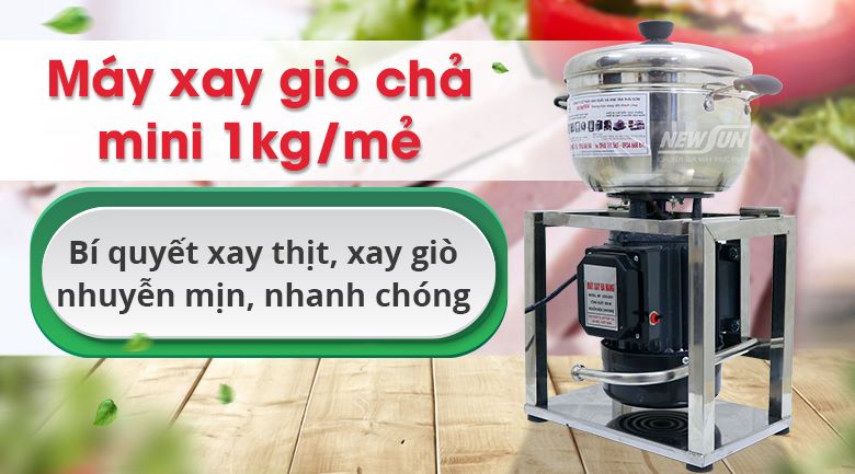 Máy xay giò chả mini gia đình 1kg MXGC1KG Máy xay giò chả mini gia đình 1kg MXGC1KG