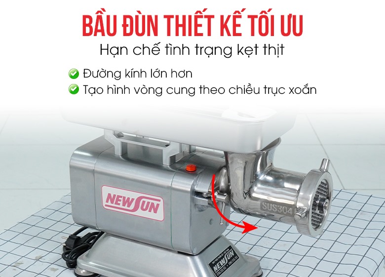 Bầu đùn lớn, hạn chế kẹt thịt Bầu đùn lớn, hạn chế kẹt thịt