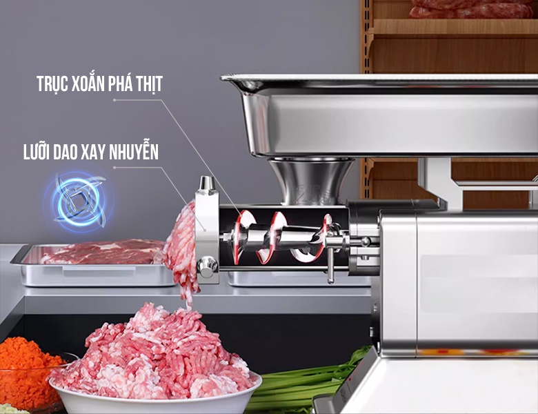 Bộ dao sắc bén, xay nhuyễn đều, không vón cục Bộ dao sắc bén, xay nhuyễn đều, không vón cục