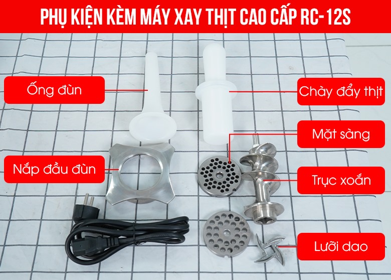 Bộ phụ kiện của máy xay đùn thịt RC-12S