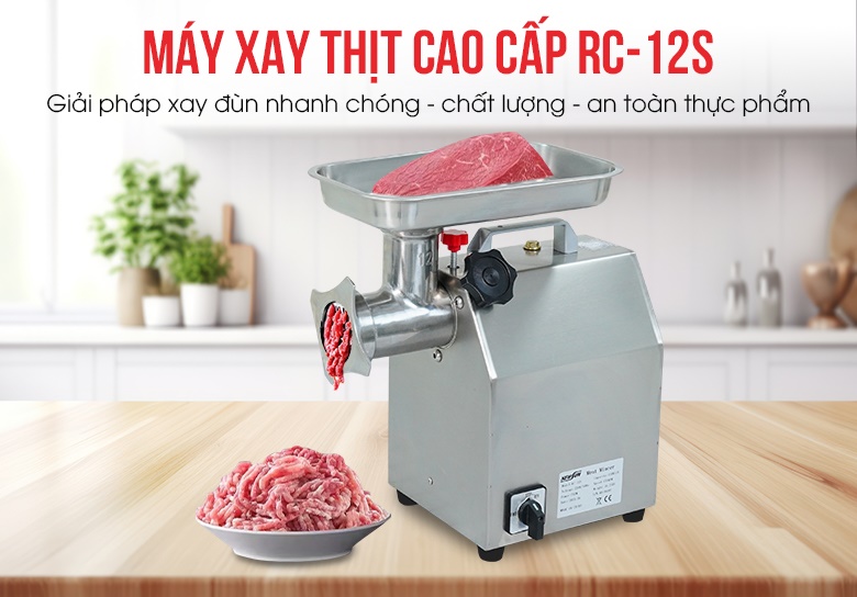 Máy xay đùn thịt RC-12S cao cấp - Năng suất 120kg/h