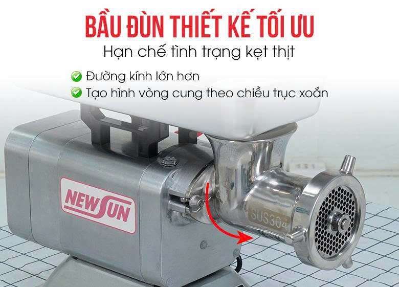 Bầu đùn lớn, hạn chế kẹt thịt