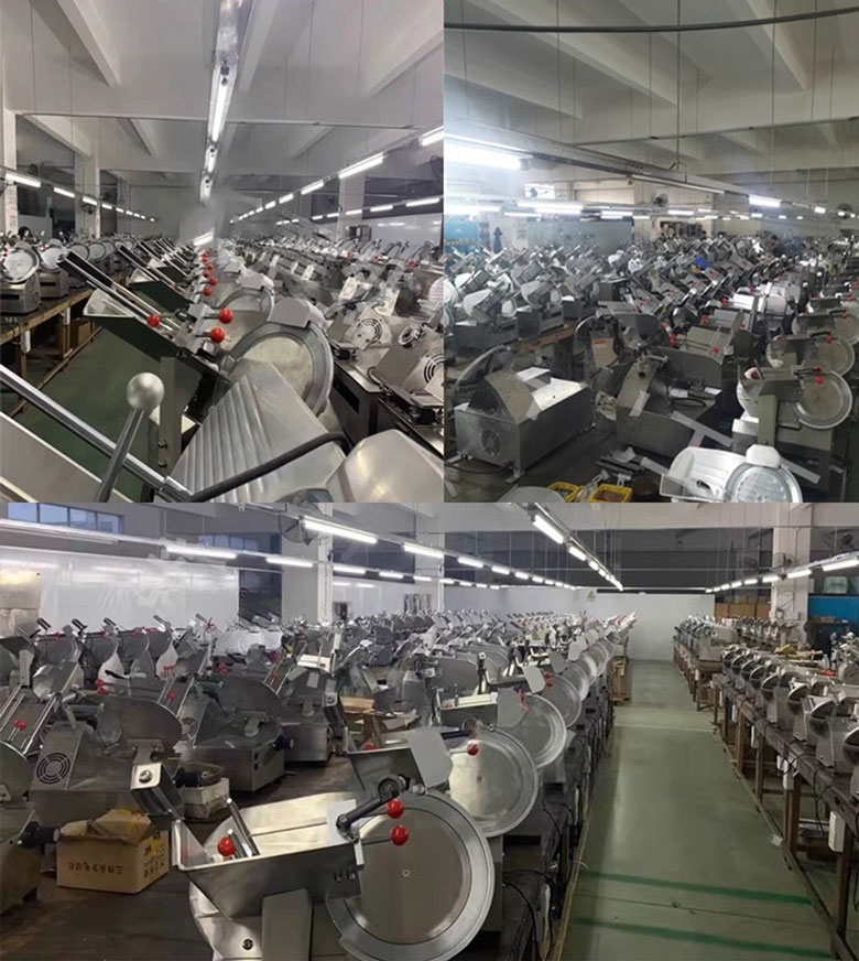 Máy thái thịt se lạnh tự động QH-300AS Tổng kho của maycuaxuong.com