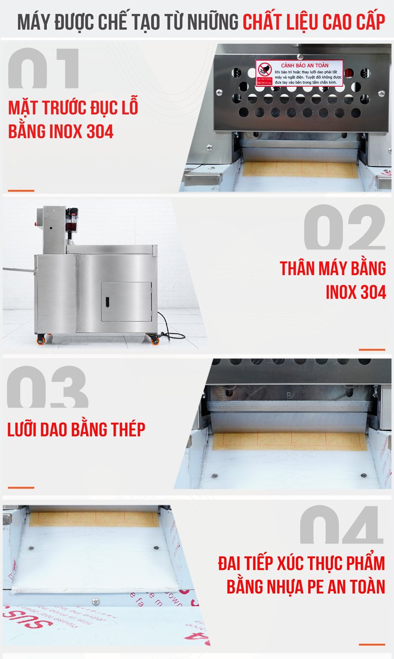 Máy cắt thịt đông lạnh cao cấp CNC-2DT/ROLLS Chất liệu cao cấp, chắc chắn bền bỉ trong môi trường chế biến